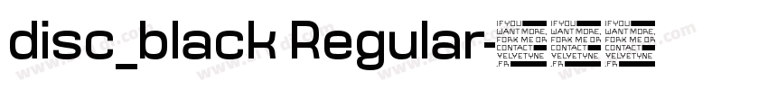 disc_black Regular字体转换